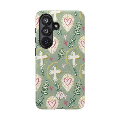 Christian Cross Boho Pattern Tough Phone Case