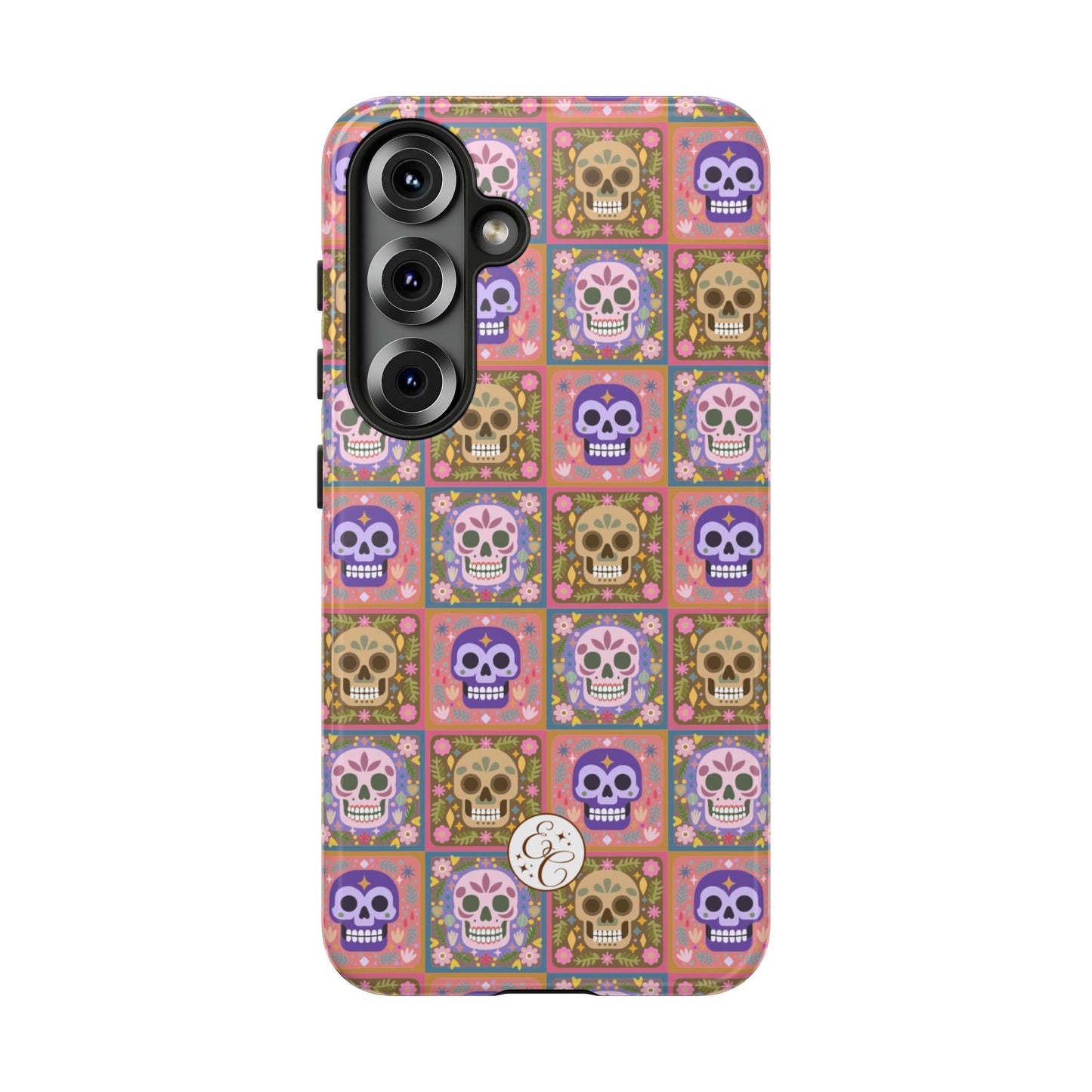 Sugar Skull Pattern Tough Phone Case
