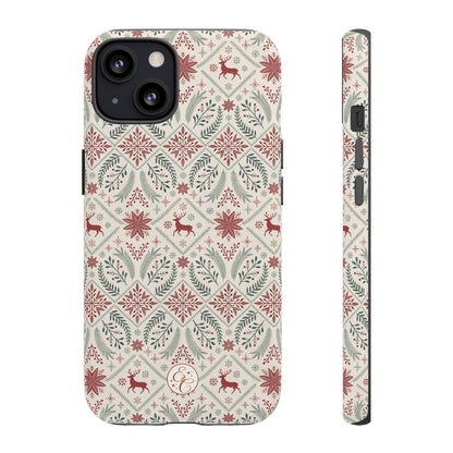 Red Reindeer Christmas Pattern Phone Case