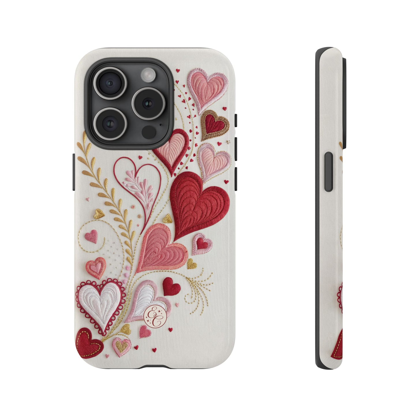 Hearts Pattern Tough Phone Case