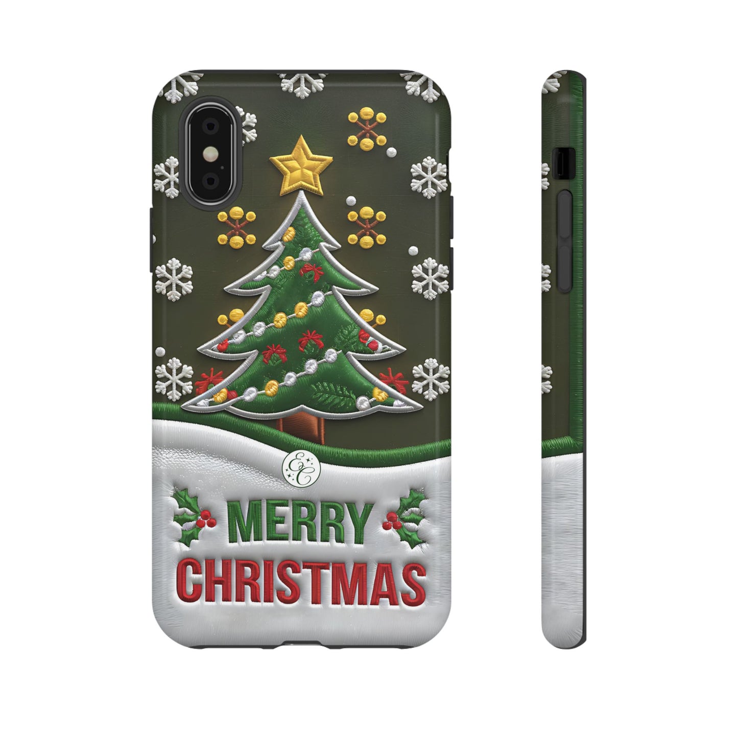 Merry Christmas Tree Tough Phone Case