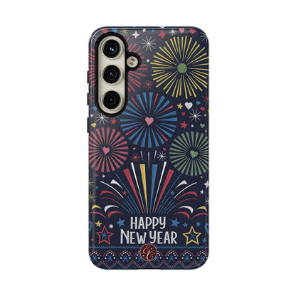 Happy New Year Fireworks Tough Phone Case