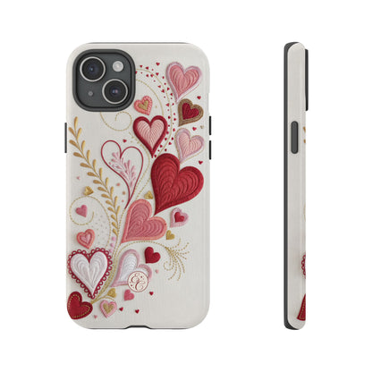 Hearts Pattern Tough Phone Case