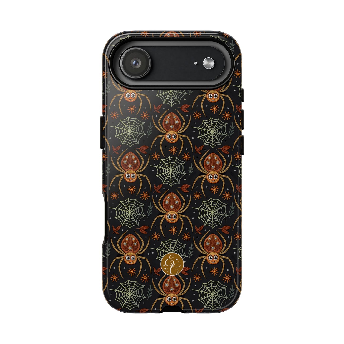 Boho Halloween Spider Pattern Tough Phone Case