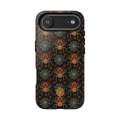 Boho Halloween Spider Pattern Tough Phone Case