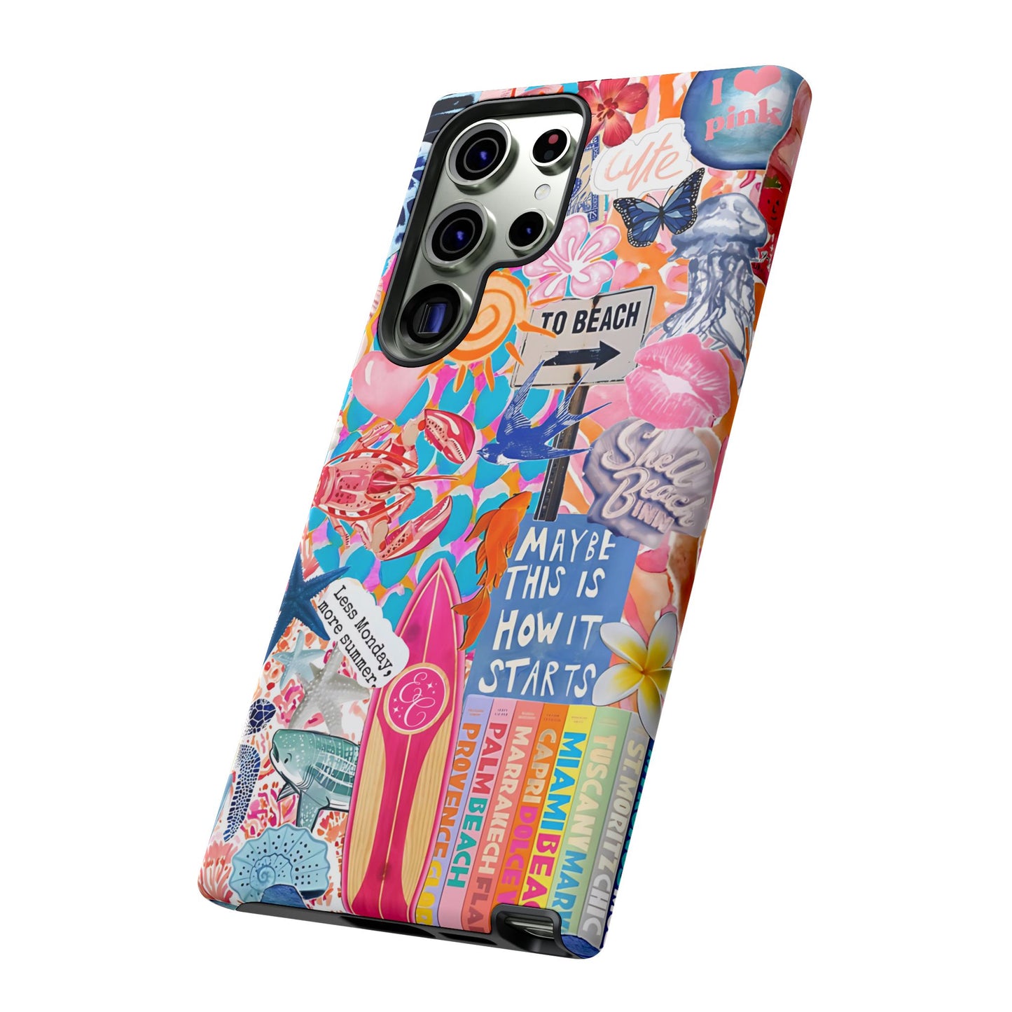 Colorful Beach Collage Tough Phone Case