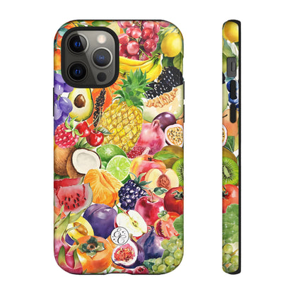 Colorful Fruits Collage Tough Phone Case