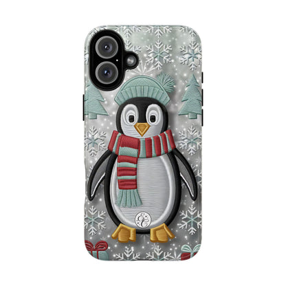 Cute Christmas Penguin Tough Phone Case