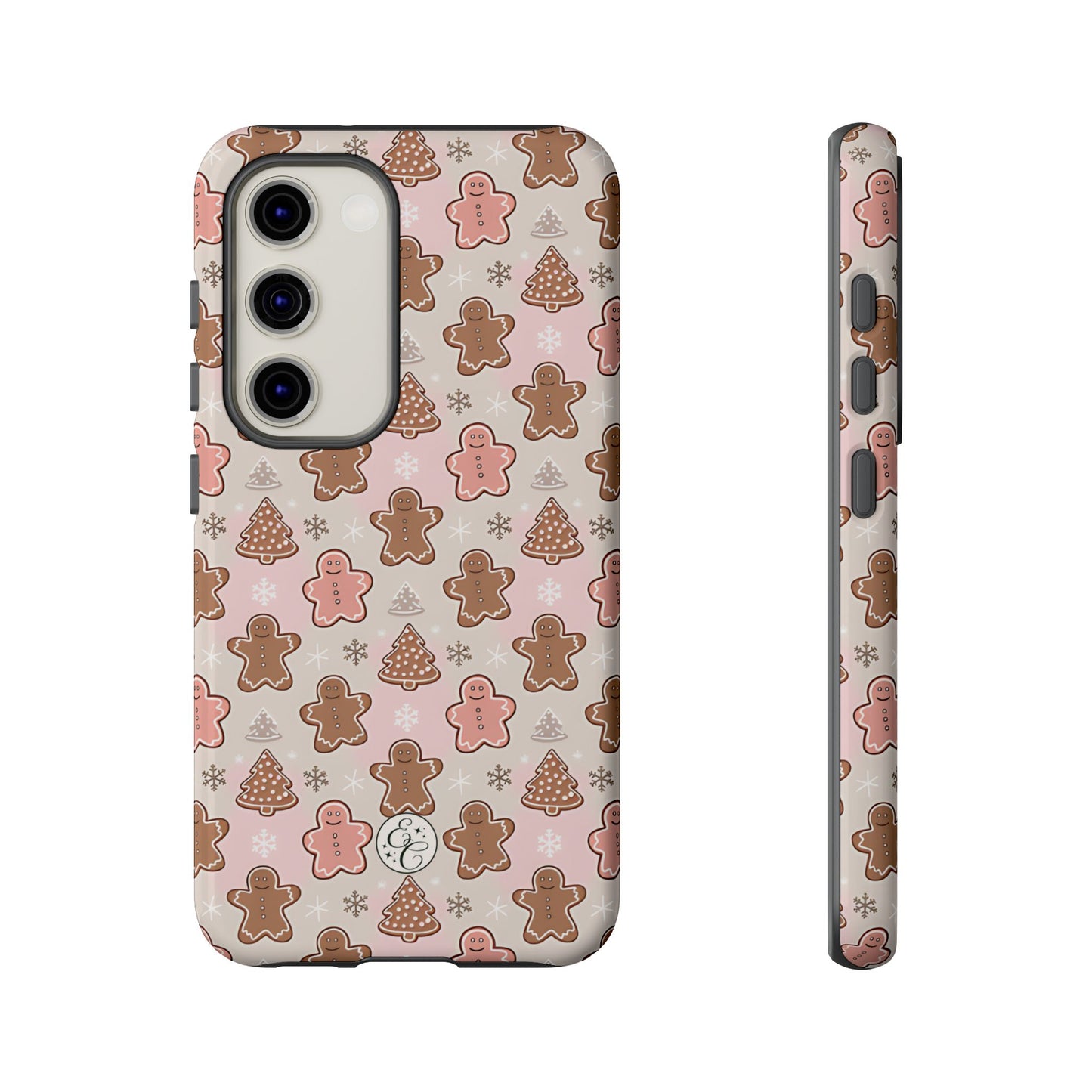 Gingerbread Men & Xmas Tree Pattern Tough Phone Case