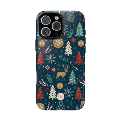 Christmas Holiday Pattern Tough Phone Case