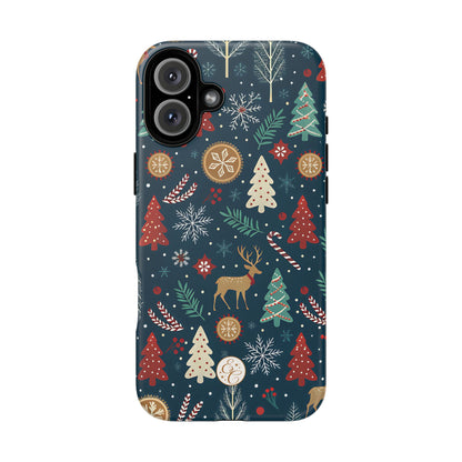 Christmas Holiday Pattern Tough Phone Case