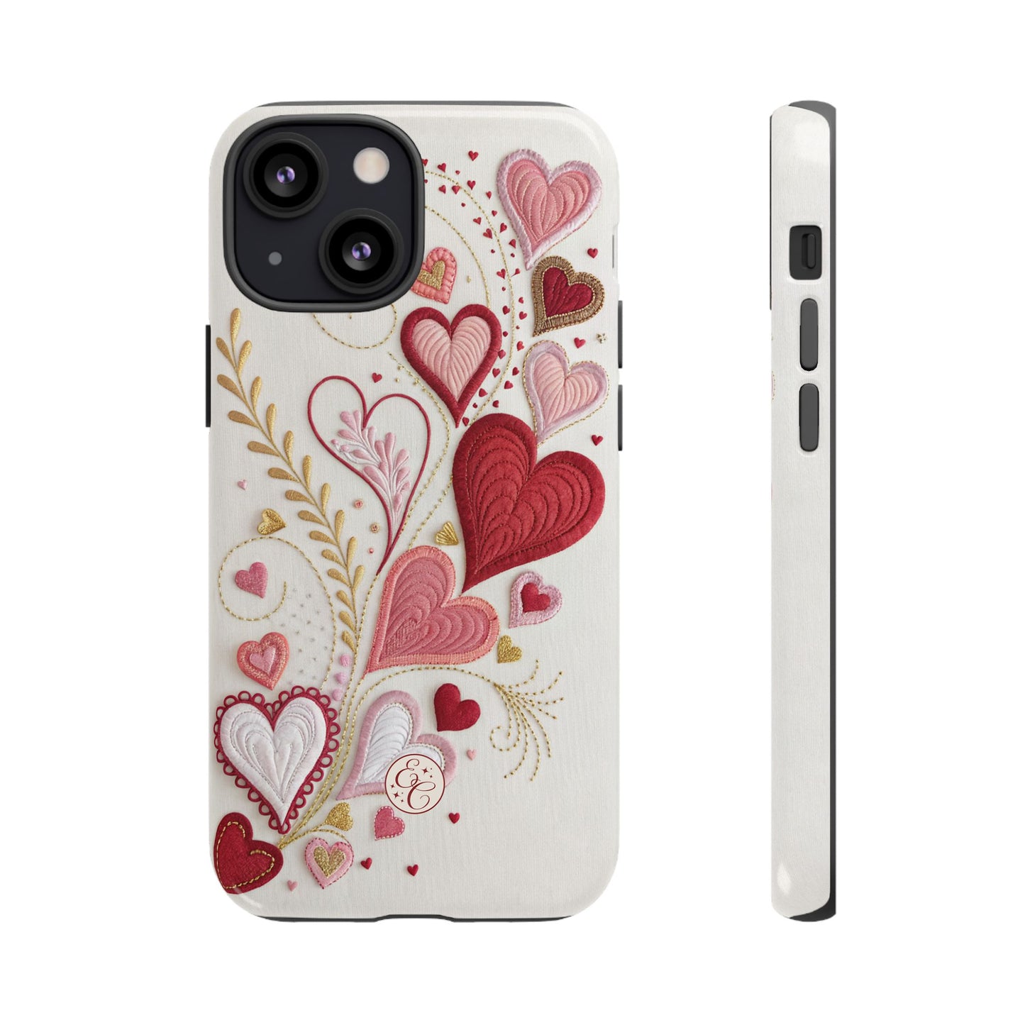 Hearts Pattern Tough Phone Case