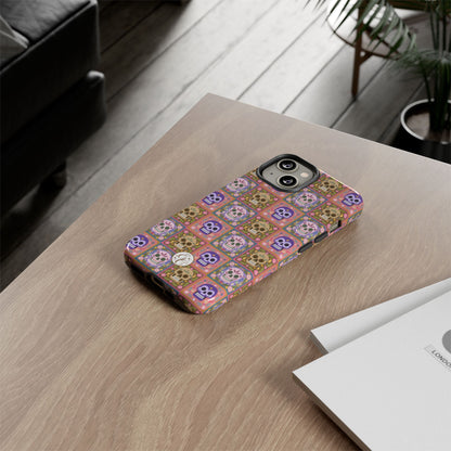 Sugar Skull Pattern Tough Phone Case