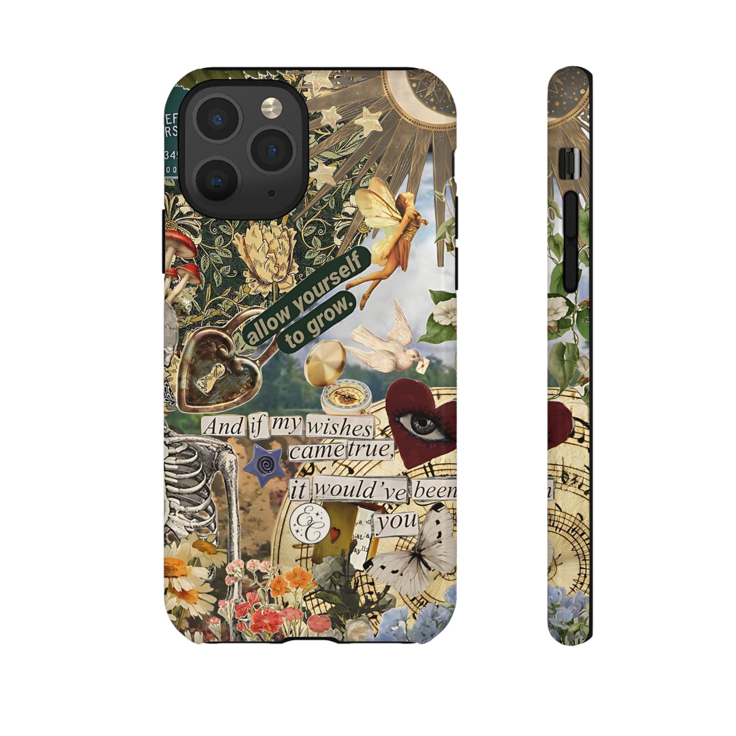 Vintage Cottage Collage Tough Phone Case