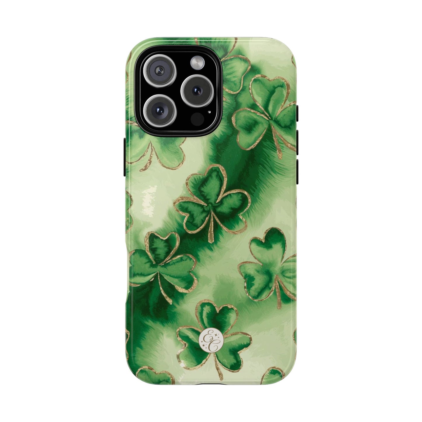 Shamrock Watercolor Pattern Tough Phone Case