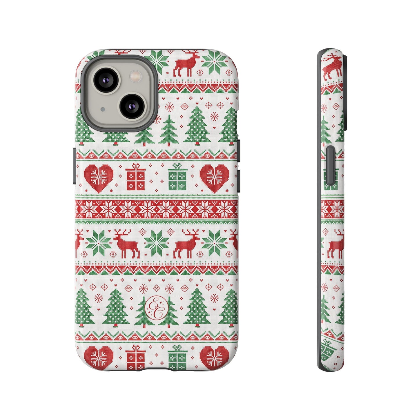 Ugly Christmas Sweater Pattern Tough Phone Case