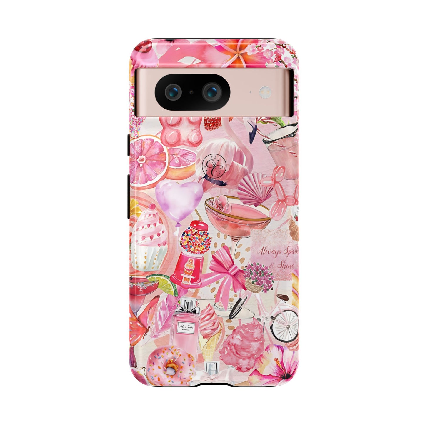 Pink Collage Tough Phone Case