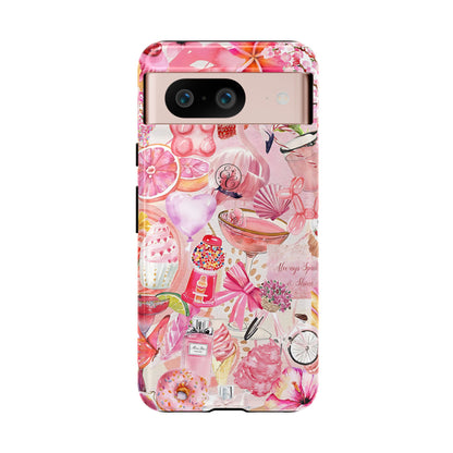 Pink Collage Tough Phone Case