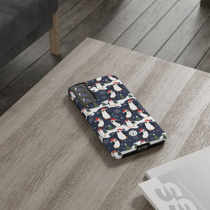 Cute Penguin Christmas Pattern Tough Phone Case