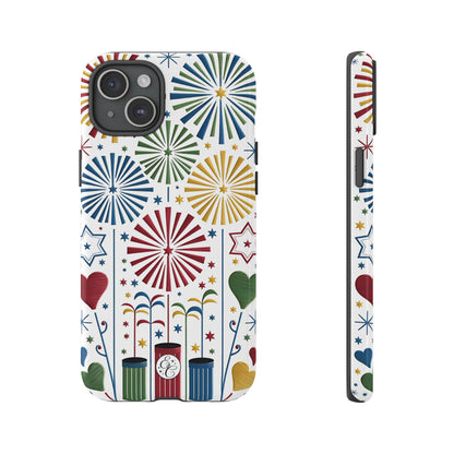 Colorful Fireworks and Stars Tough Phone Case