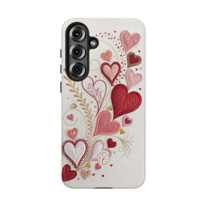 Hearts Pattern Tough Phone Case