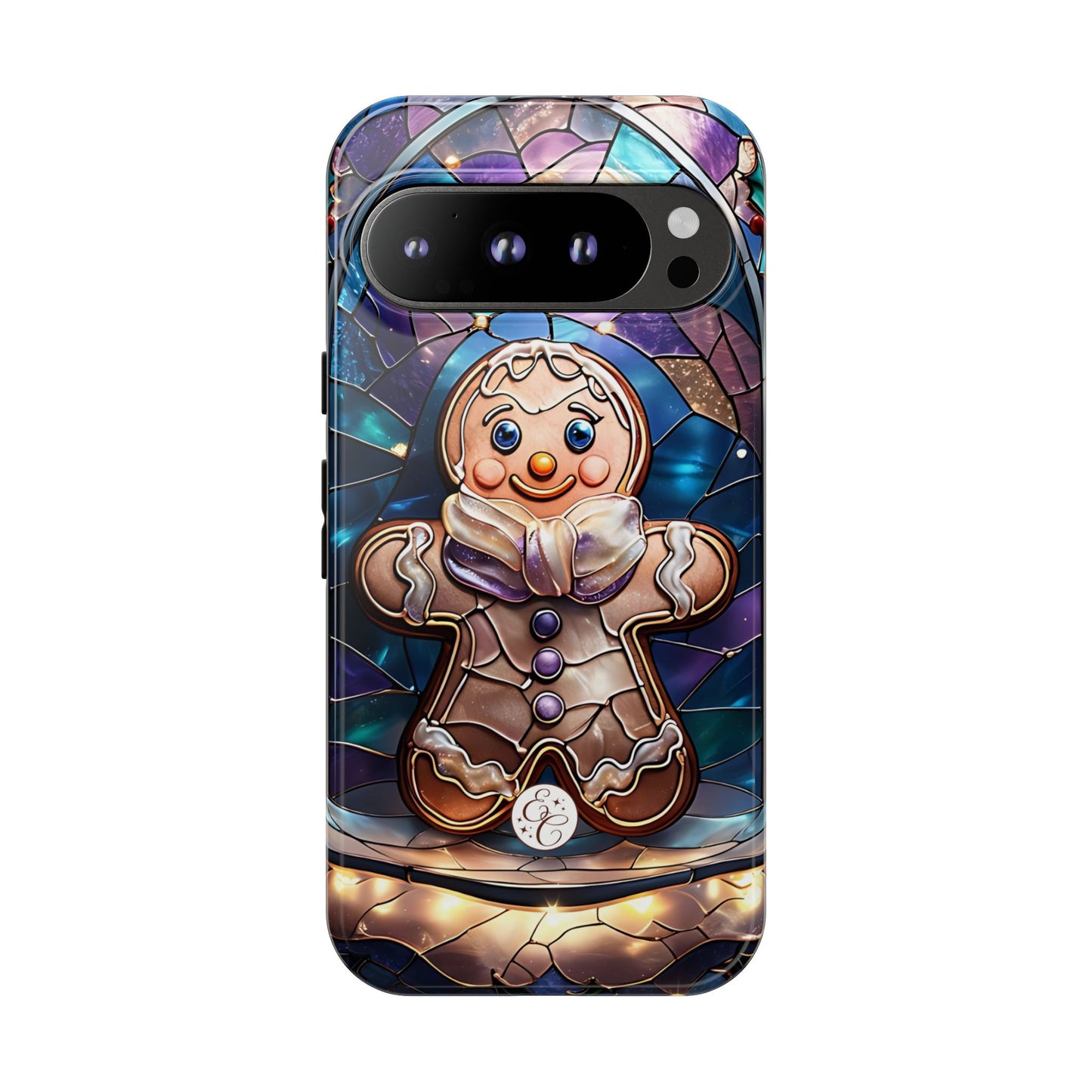 Gingerbread Man Stained Glass Tough Phone Case