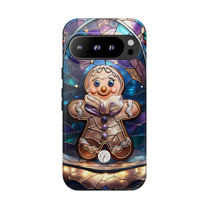 Gingerbread Man Stained Glass Tough Phone Case