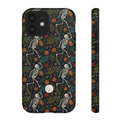 Halloween Boho Skeleton Pattern Tough Phone Case