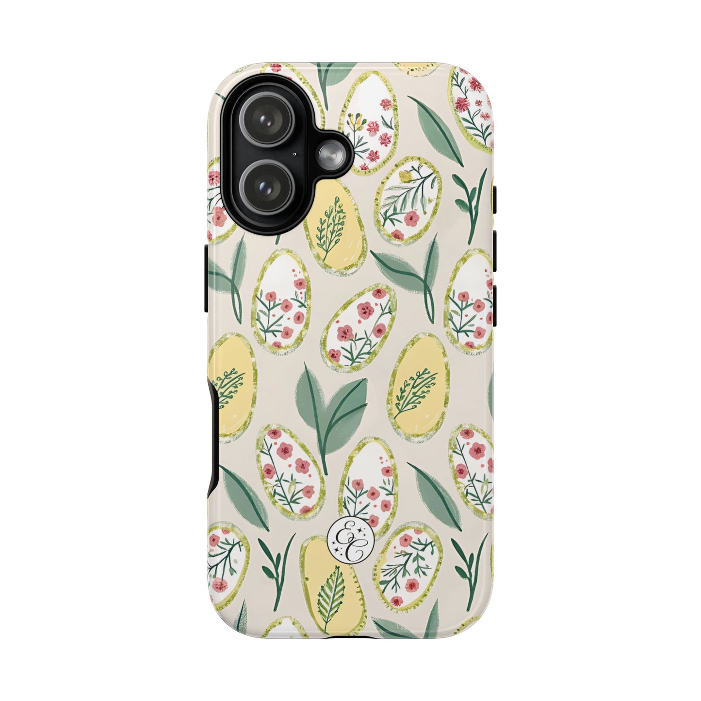 Floral Easter Egg Pattern Tough Phone Case