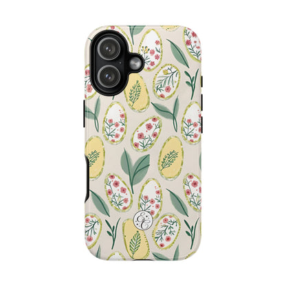 Floral Easter Egg Pattern Tough Phone Case