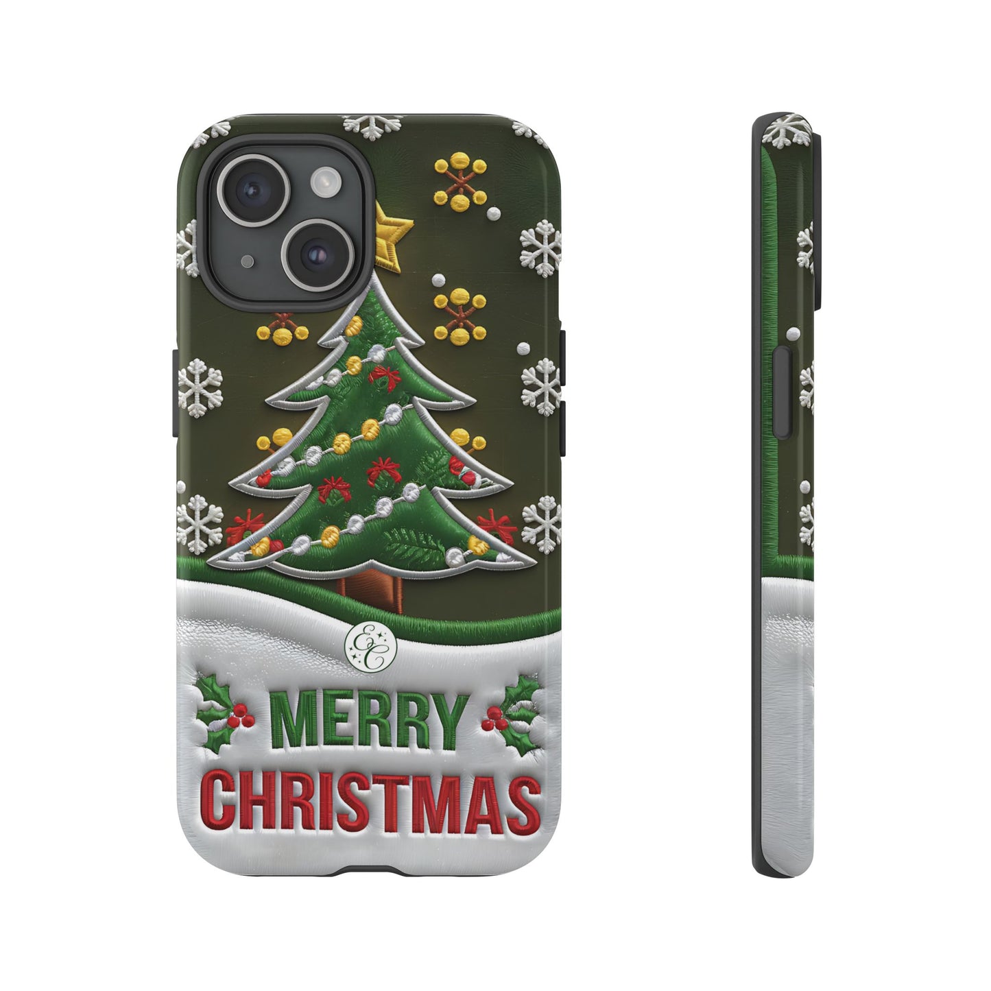 Merry Christmas Tree Tough Phone Case