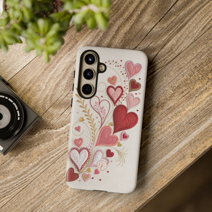 Hearts Pattern Tough Phone Case
