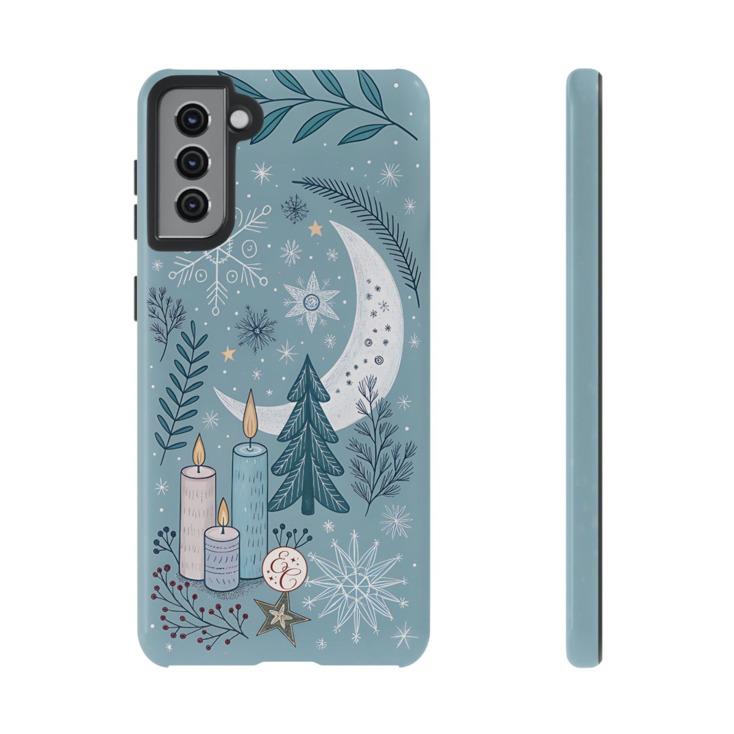Winter Moon & Candles Tough Phone Case