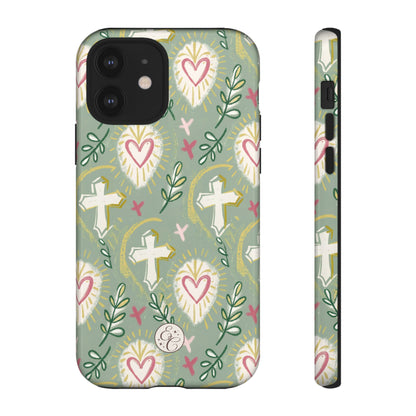 Christian Cross Boho Pattern Tough Phone Case