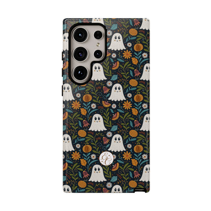 Boho Halloween Ghost Pattern Tough Phone Case