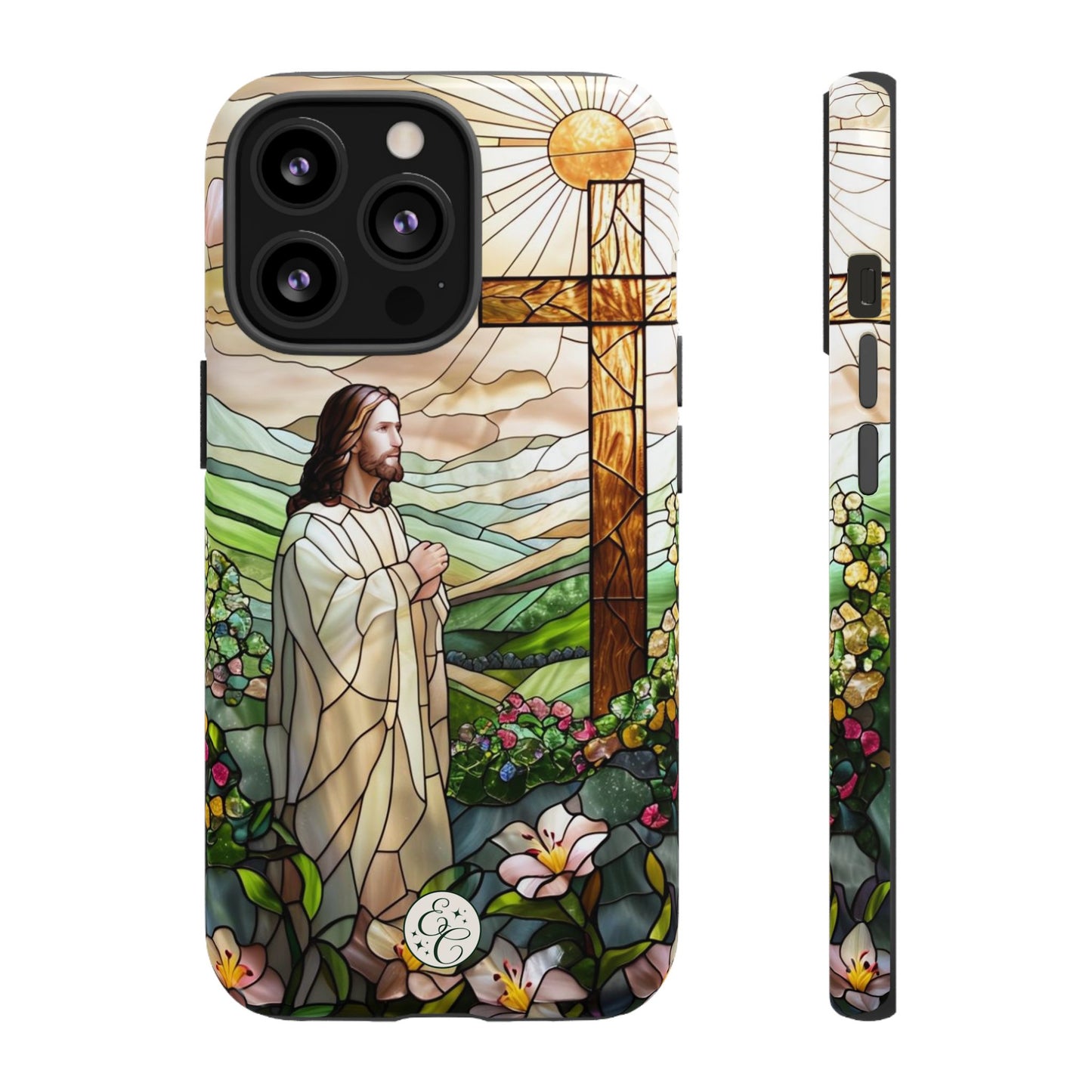 Jesus Stained Glass Tough Phone Case