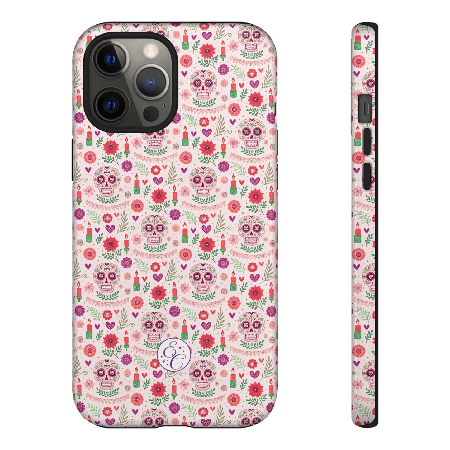 Pink Boho Day of the Dead Tough Phone Case