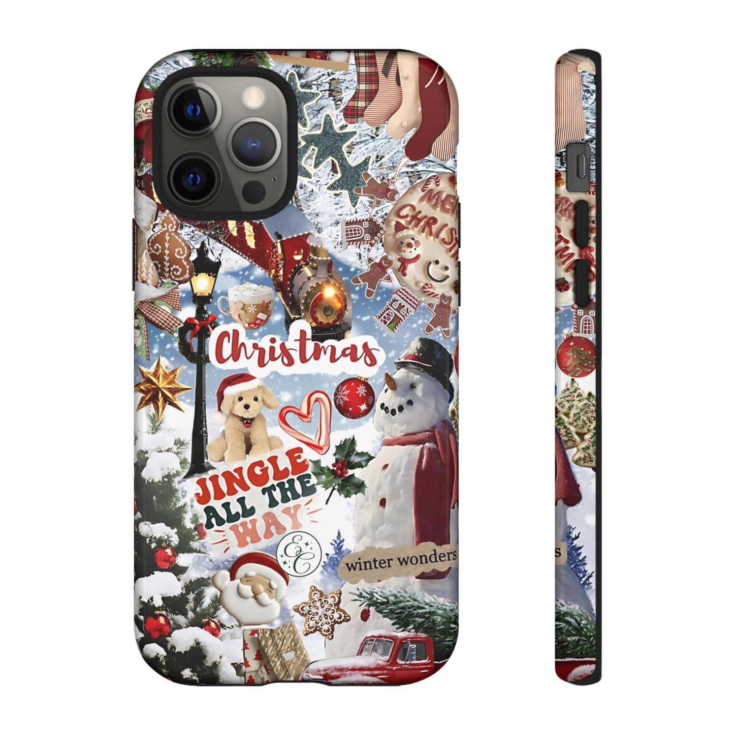 Christmas Holiday Collage Tough Phone Case