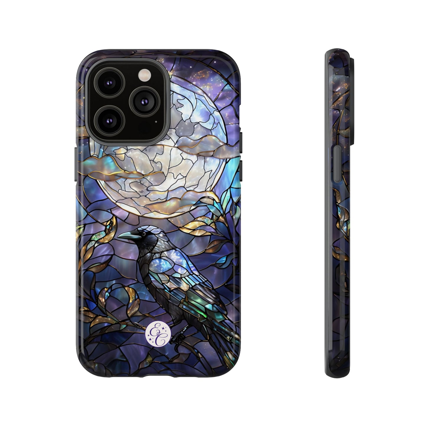 Stained Glass Raven Tough Phone Case
