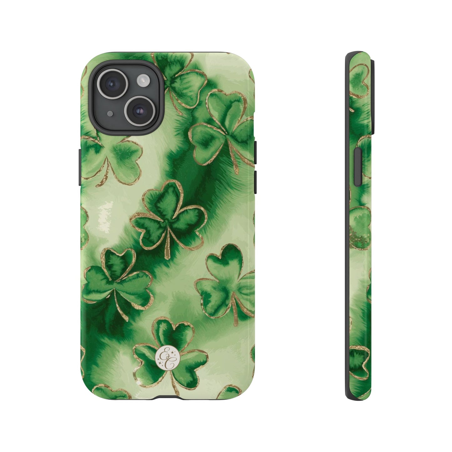 Shamrock Watercolor Pattern Tough Phone Case