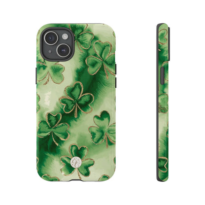Shamrock Watercolor Pattern Tough Phone Case