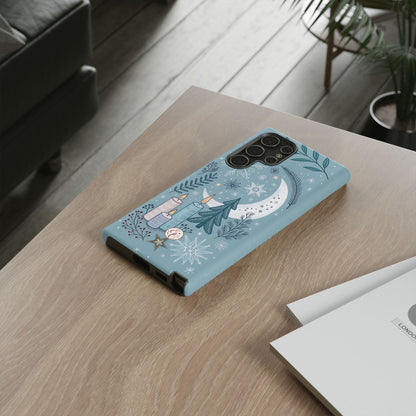 Winter Moon & Candles Tough Phone Case