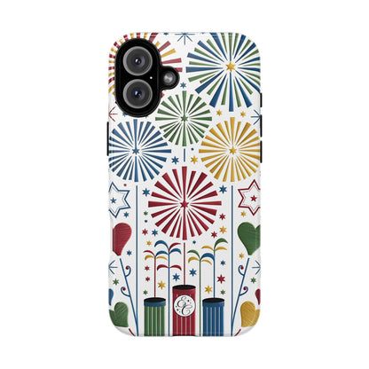 Colorful Fireworks and Stars Tough Phone Case