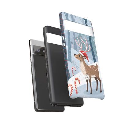 Reindeer in Winter Wonderland Tough Phone Case