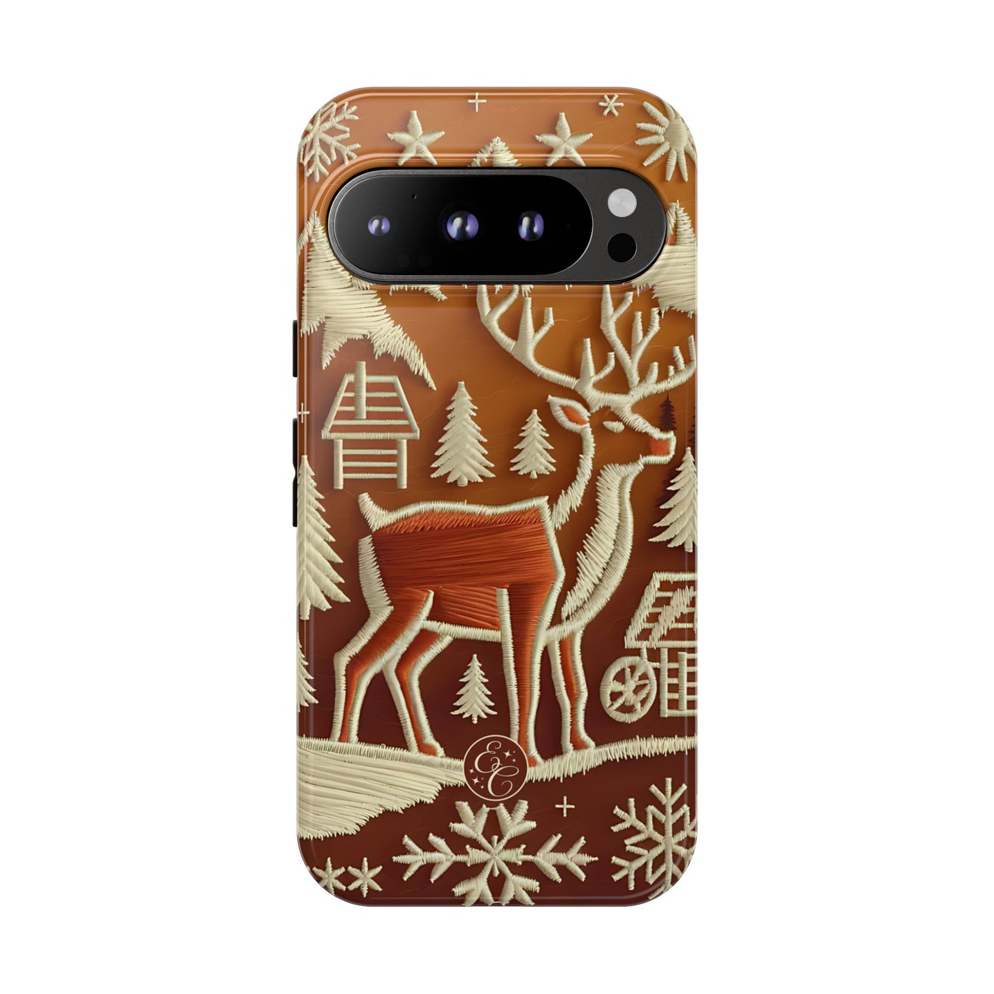 Rustic Reindeer Tough Phone Case