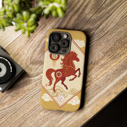 Chinese New Year Lucky Horse Tough Phone Case
