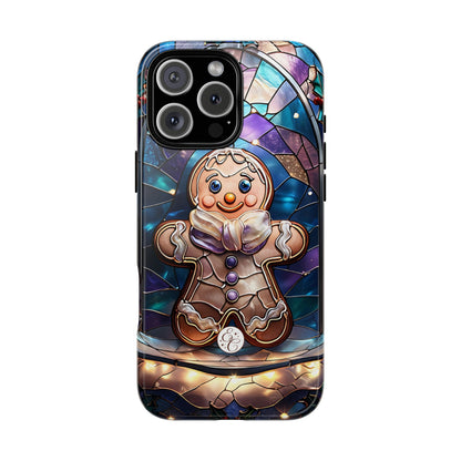 Gingerbread Man Stained Glass Tough Phone Case
