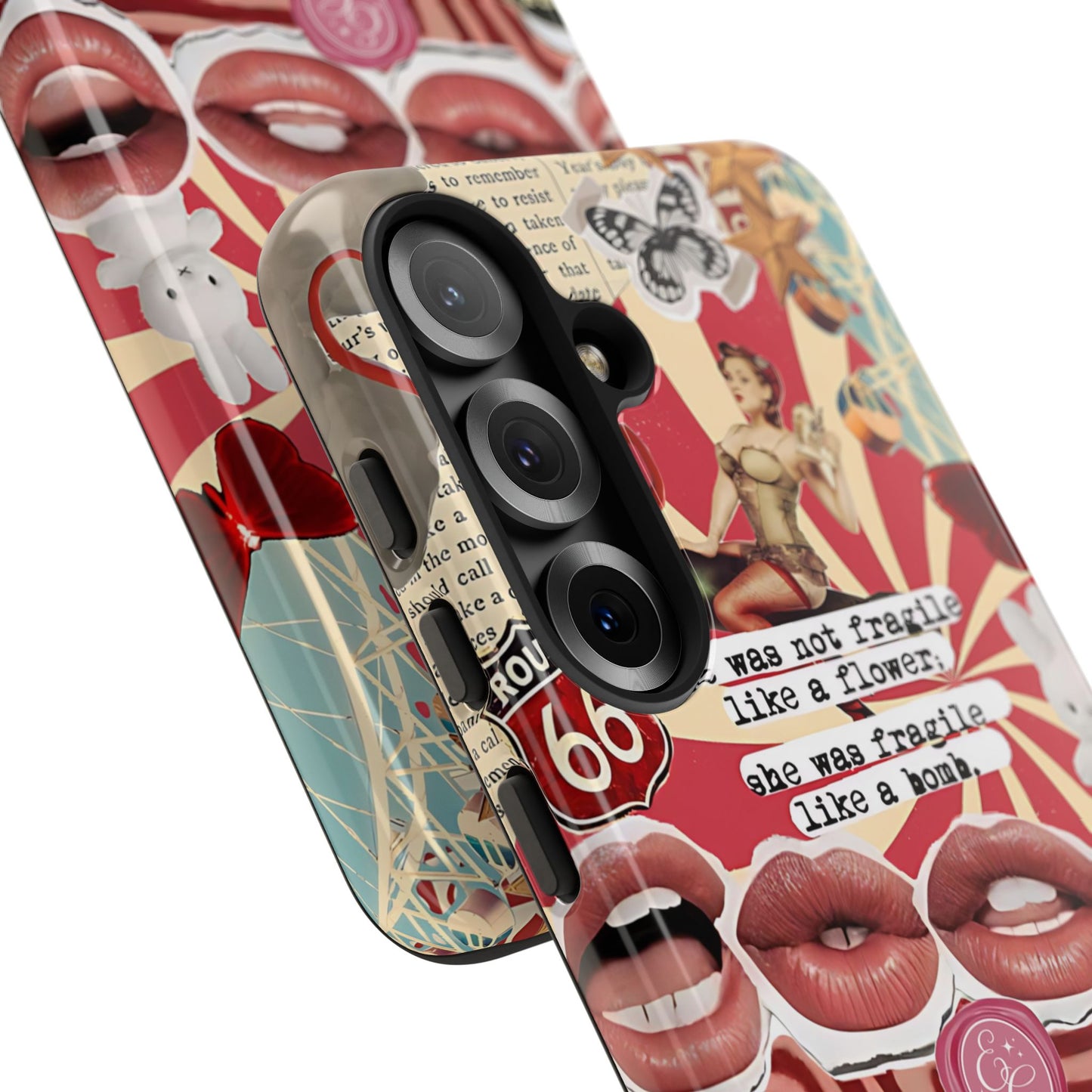 Retro Feminist Collage Tough Phone Case