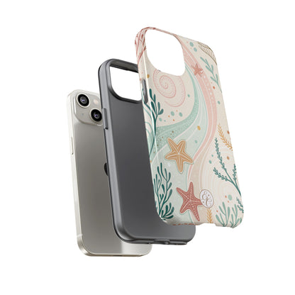 Pink Ocean Boho Doodle Tough Phone Case