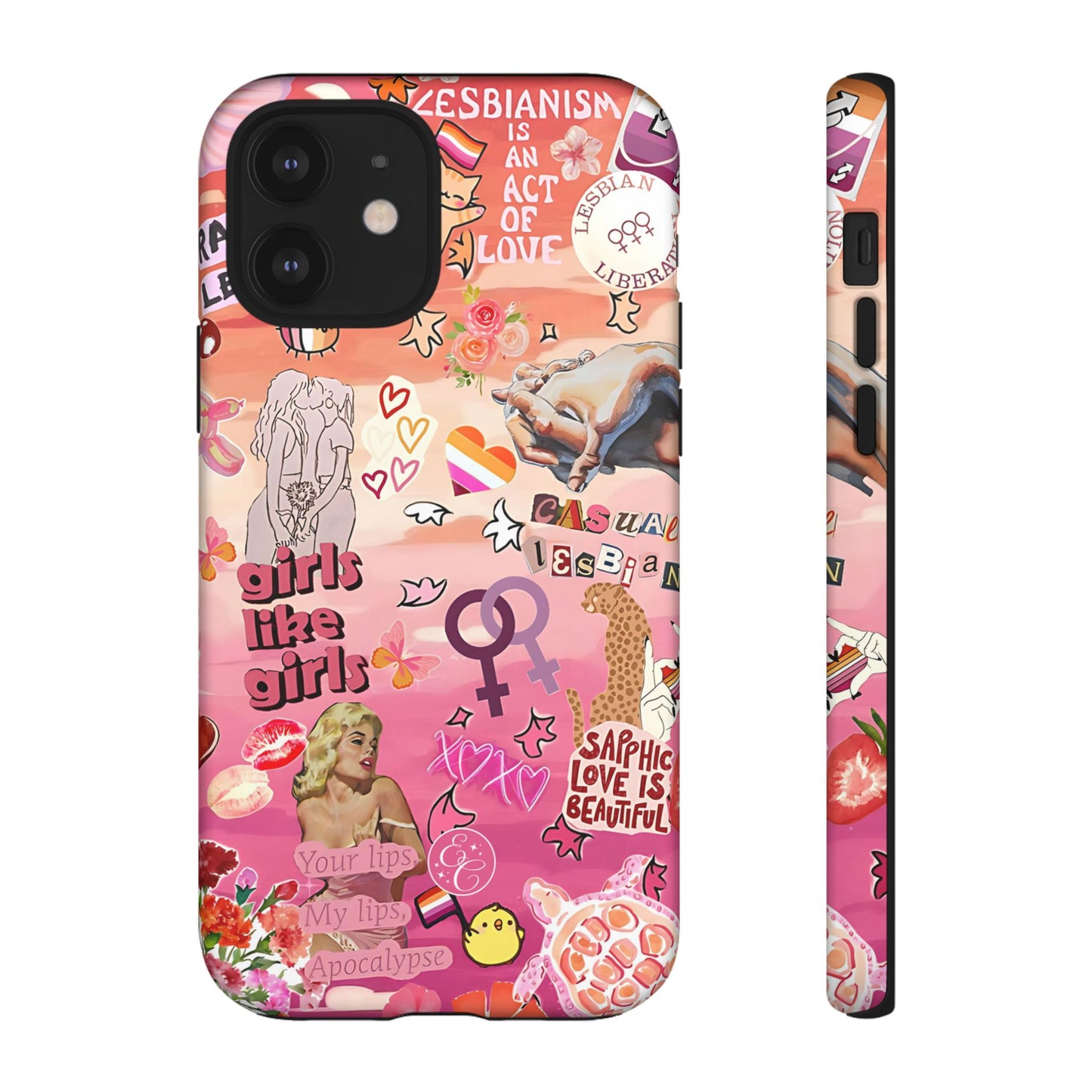 Lesbian Collage Tough Phone Case